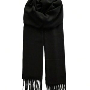 Solid Color Knit Scarf for Cold Weather