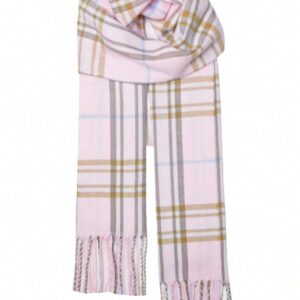 Unisex Plaid Knitted Fringe Winter Scarf