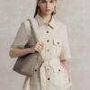 Women's Linen Single-Breasted Short Sleeve Coat