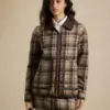 Women's Casual Printed Zip-Up Loose Fit Jacket