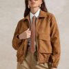 Women's Vintage Casual Fall Coat Brown