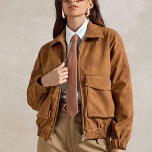 Women's Vintage Casual Fall Coat Brown