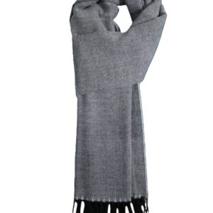 Unisex Herringbone Knitted Tassel Winter Scarf